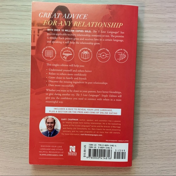 📚Book Bundle📚 The 5 Love Languages: Singles Edition by Gary Chapman - Picture 2 of 3